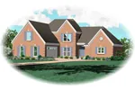 European House Plan Front of Home - Darryl Traditional Home 087D-0523 - Search House Plans and More