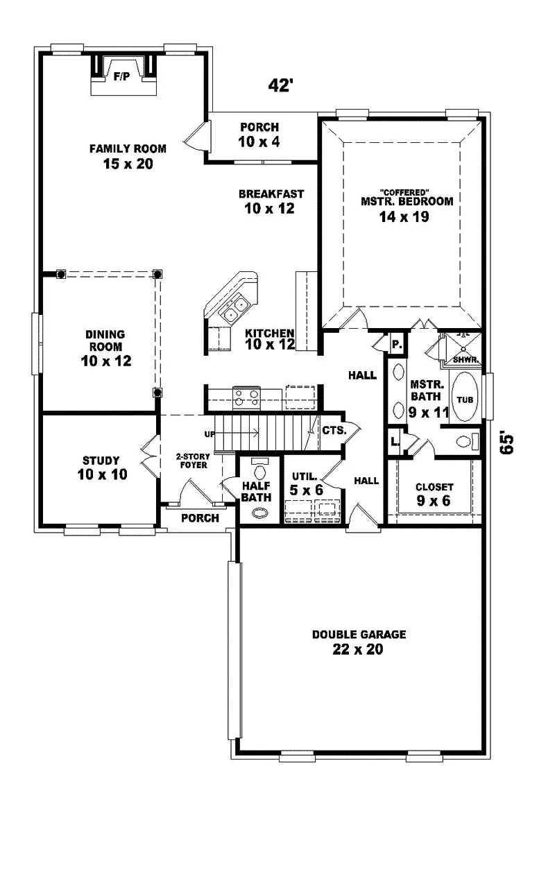 Traditional House Plan First Floor - Sage Hill Colonial Country Home 087D-0526 - Shop House Plans and More