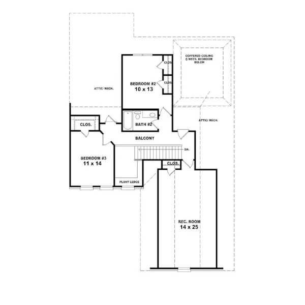 Country House Plan Second Floor - Sage Hill Colonial Country Home 087D-0526 - Shop House Plans and More