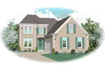 Southern House Plan Front of Home - Sage Hill Colonial Country Home 087D-0526 - Shop House Plans and More