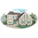 Country House Plan Front of Home - Sage Hill Colonial Country Home 087D-0526 - Shop House Plans and More