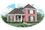 Colonial House Plan Front of Home - Daegan European Home 087D-0530 - Search House Plans and More