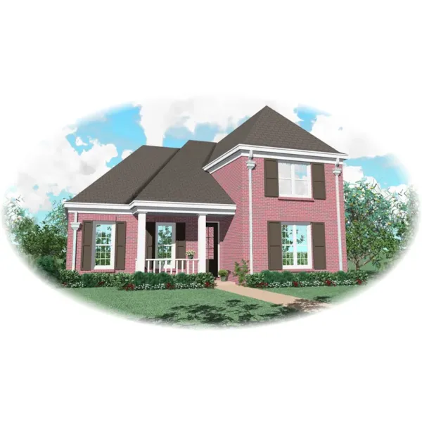 Traditional House Plan Front of Home - Daegan European Home 087D-0530 - Search House Plans and More