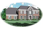 European House Plan Front of Home - Holman Traditional Home 087D-0536 - Search House Plans and More