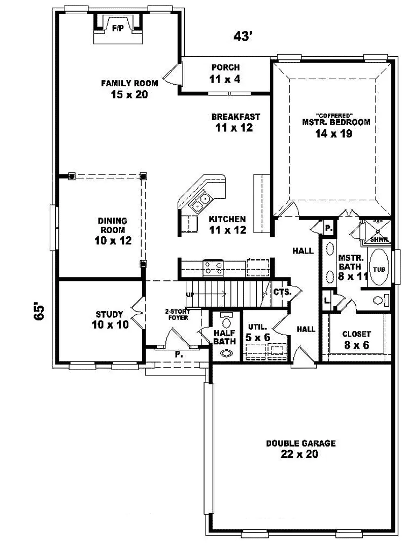 Country House Plan First Floor - Bunnythorpe European Home 087D-0537 - Search House Plans and More