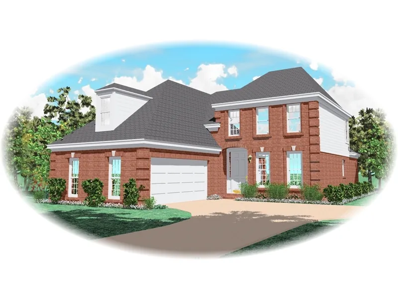 European House Plan Front of Home - Brentmoor Place Southern Home 087D-0540 - Search House Plans and More