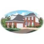 Southern House Plan Front of Home - Brentmoor Place Southern Home 087D-0540 - Search House Plans and More