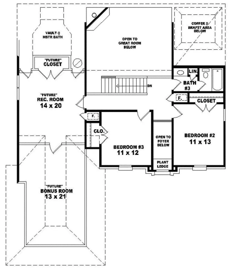 European House Plan Second Floor - Roxton Country French Home 087D-0544 - Shop House Plans and More