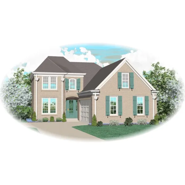 Southern House Plan Front of Home - Seamus Country Home 087D-0547 - Shop House Plans and More