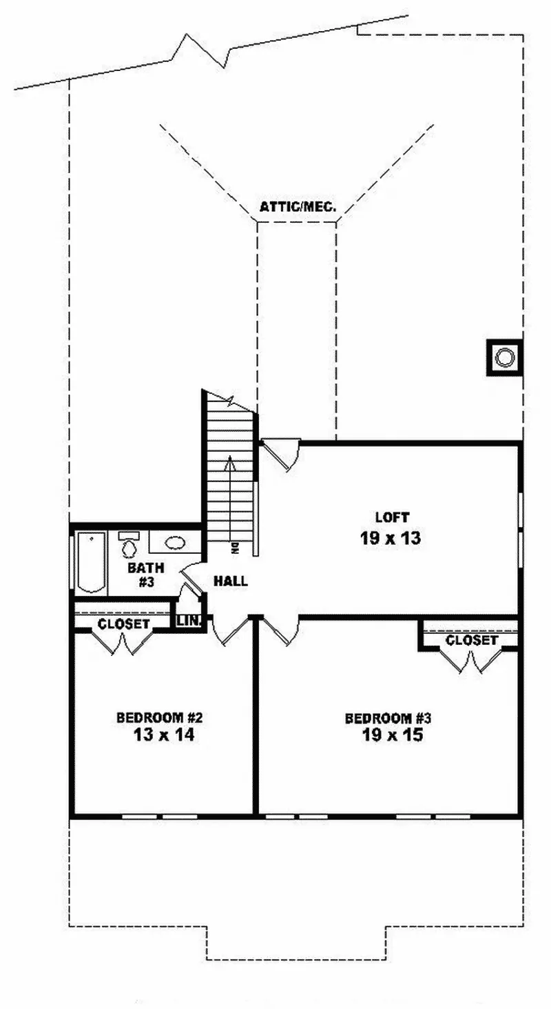 Country House Plan Second Floor - Douglas Pass Craftsman Home 087D-0551 - Search House Plans and More