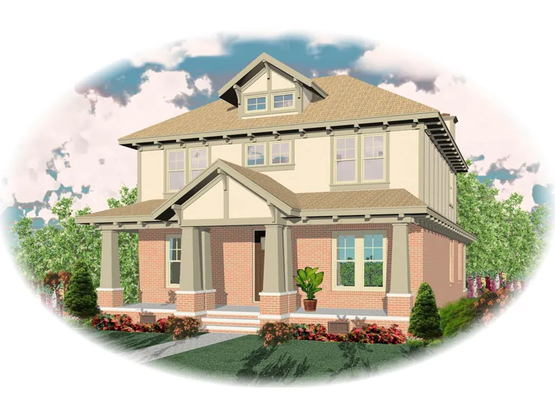 Country House Plan Front of Home - Douglas Pass Craftsman Home 087D-0551 - Search House Plans and More