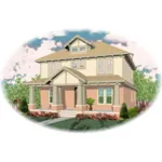 Arts & Crafts House Plan Front of Home - Douglas Pass Craftsman Home 087D-0551 - Search House Plans and More