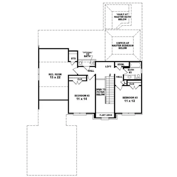 Traditional House Plan Second Floor - Warwick Place Georgian Home 087D-0564 - Shop House Plans and More