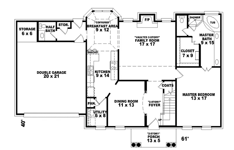 Southern House Plan First Floor - Kings Glen Greek Revival Home 087D-0571 - Search House Plans and More
