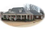 Country House Plan Front of Home - Green Arbor Acadian Home 087D-0581 - Search House Plans and More