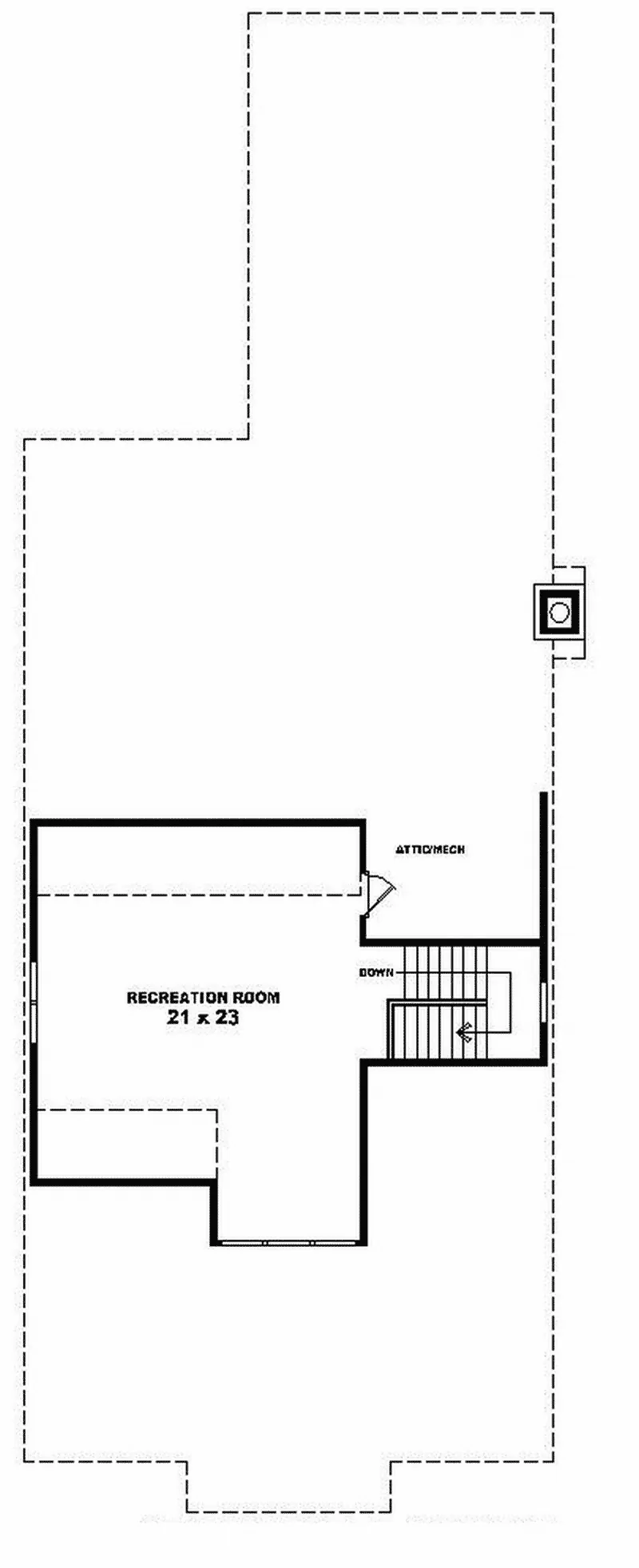 Arts & Crafts House Plan Second Floor - Greenhill Acadian Home 087D-0587 - Search House Plans and More