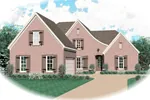 Country French House Plan Front of Home - Caruthers Country French Home 087D-0600 - Search House Plans and More