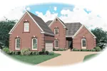 Southern House Plan Front of Home - Madden Creek Traditional Home 087D-0601 - Shop House Plans and More
