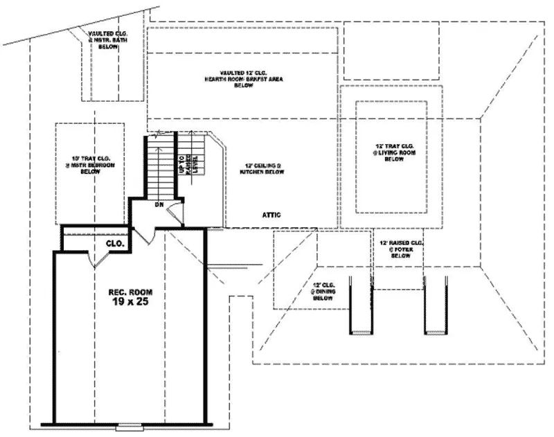 Farmhouse Plan Second Floor - Gilwood Country Home 087D-0603 - Search House Plans and More