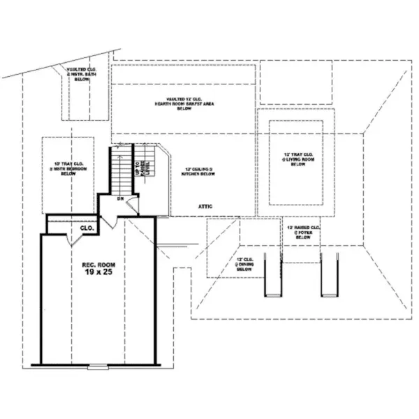 Country House Plan Second Floor - Gilwood Country Home 087D-0603 - Search House Plans and More