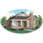 Country House Plan Front of Home - Heatherglen Craftsman Home 087D-0605 - Search House Plans and More