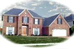 Colonial House Plan Front of Home - Berringer Place Traditional Home 087D-0606 - Search House Plans and More