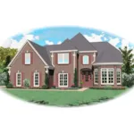 European House Plan Front of Home - Saucier Way European Home 087D-0608 - Shop House Plans and More