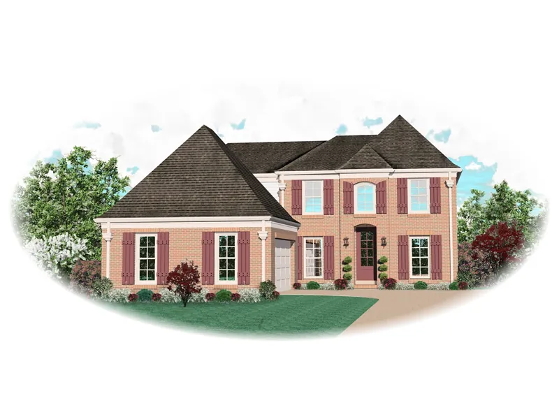 European House Plan Front of Home - Rebecca Meadow European Home 087D-0611 - Shop House Plans and More