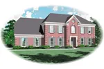 Traditional House Plan Front of Home - Florentine Georgian Home 087D-0615 - Search House Plans and More