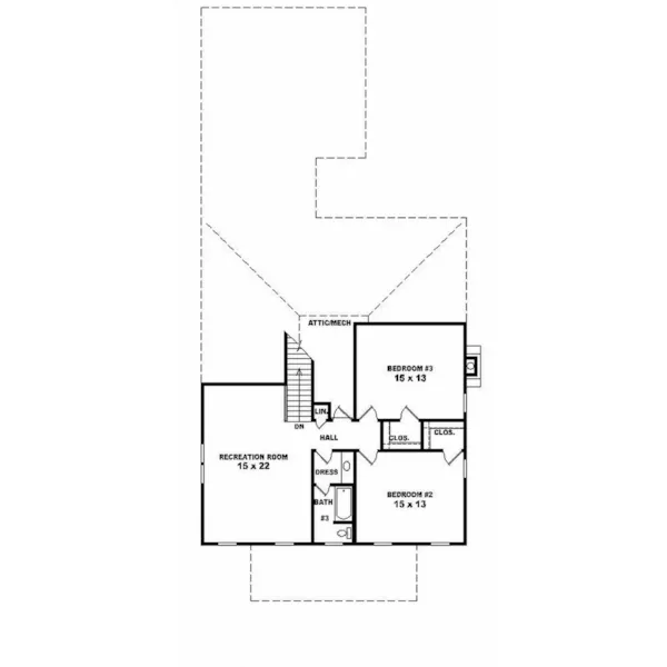 Traditional House Plan Second Floor - Glengate Craftsman Home 087D-0618 - Search House Plans and More