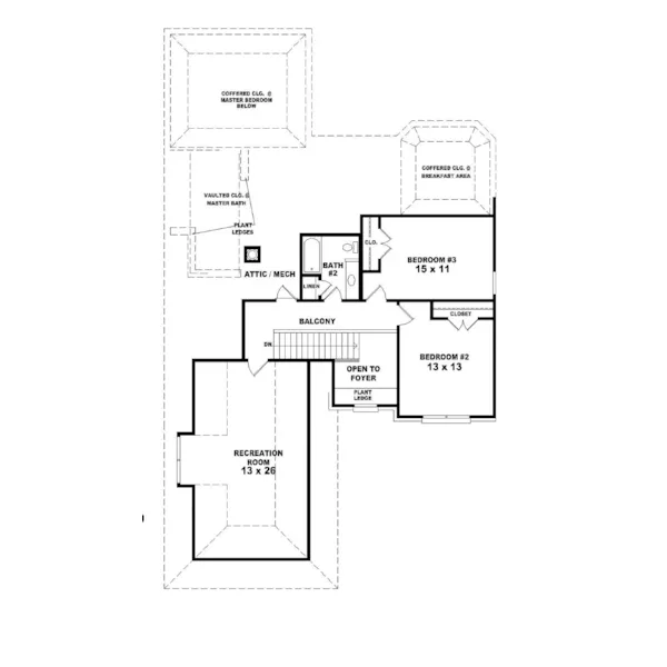 European House Plan Second Floor - Esther Farm Country French Home 087D-0620 - Search House Plans and More