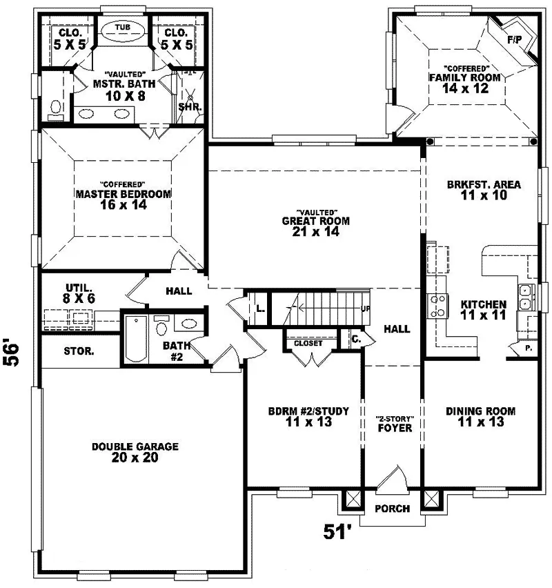 Colonial House Plan First Floor - Derrick Georgian Home 087D-0627 - Search House Plans and More