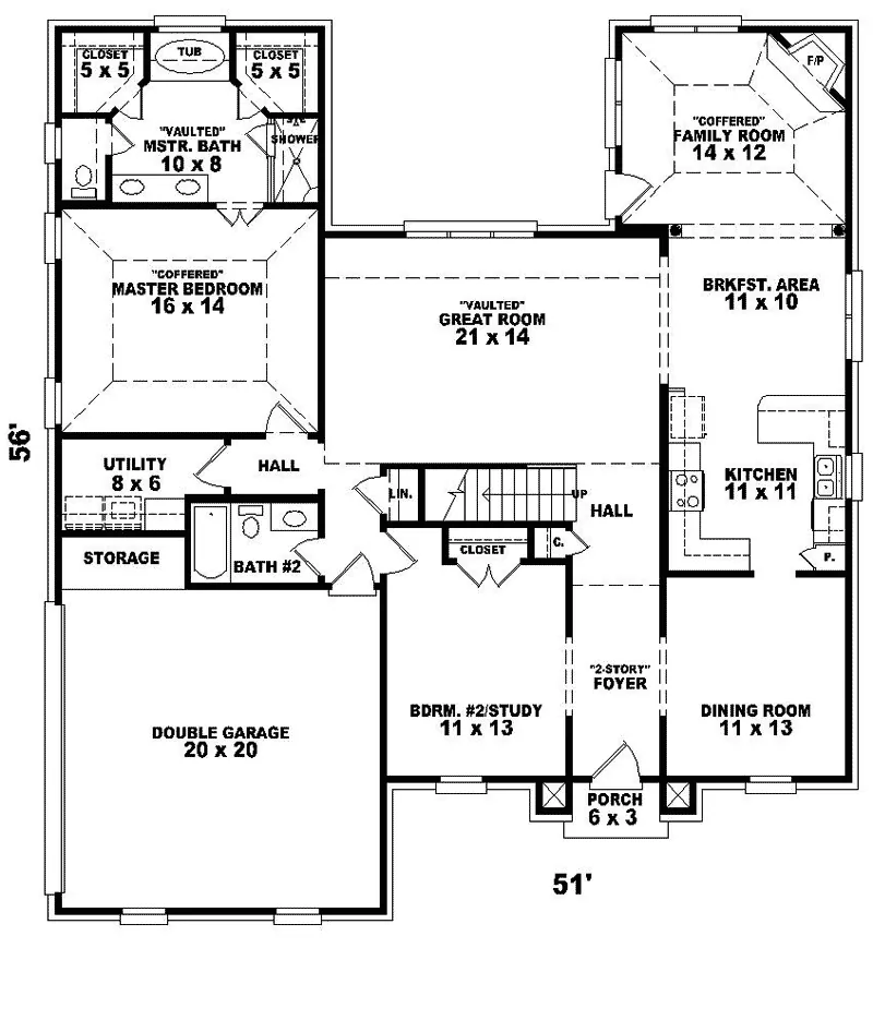 Country House Plan First Floor - Lourdes Park Southern Home 087D-0628 - Shop House Plans and More