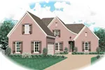 Colonial House Plan Front of Home - Rutherford Park European Home 087D-0629 - Shop House Plans and More