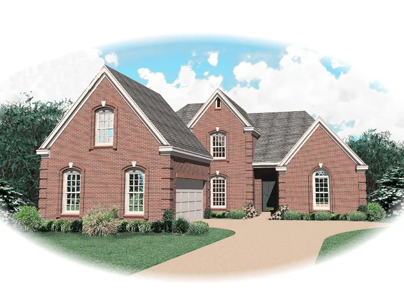 Greek Revival House Plan Front of Home - Fox Trace Traditional Home 087D-0630 - Search House Plans and More