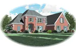 Southern House Plan Front of Home - Edelweiss European Home 087D-0639 - Search House Plans and More