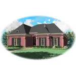 Country House Plan Front of Home - Louisiana European Country Home 087D-0646 - Shop House Plans and More