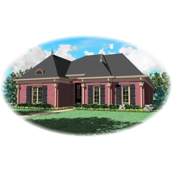 Traditional House Plan Front of Home - Declan Traditional Home 087D-0647 - Search House Plans and More