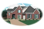European House Plan Front of Home - Caspian Place Traditional Home 087D-0648 - Search House Plans and More