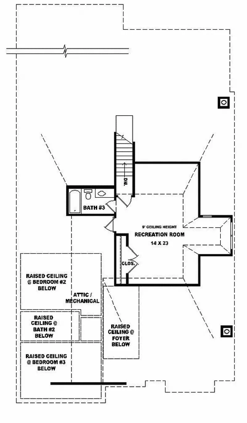 Florida House Plan Second Floor - Sierra Hill European Home 087D-0654 - Shop House Plans and More