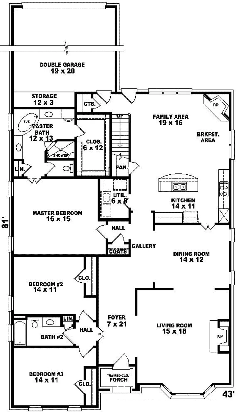Colonial House Plan First Floor - Fernanda Park European Home 087D-0656 - Search House Plans and More