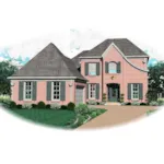 Traditional House Plan Front of Home - Patandy Place European Home 087D-0657 - Shop House Plans and More