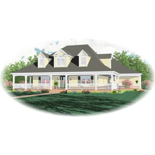 Acadian House Plan Front of Home - Hatton Place Country Home 087D-0665 - Search House Plans and More