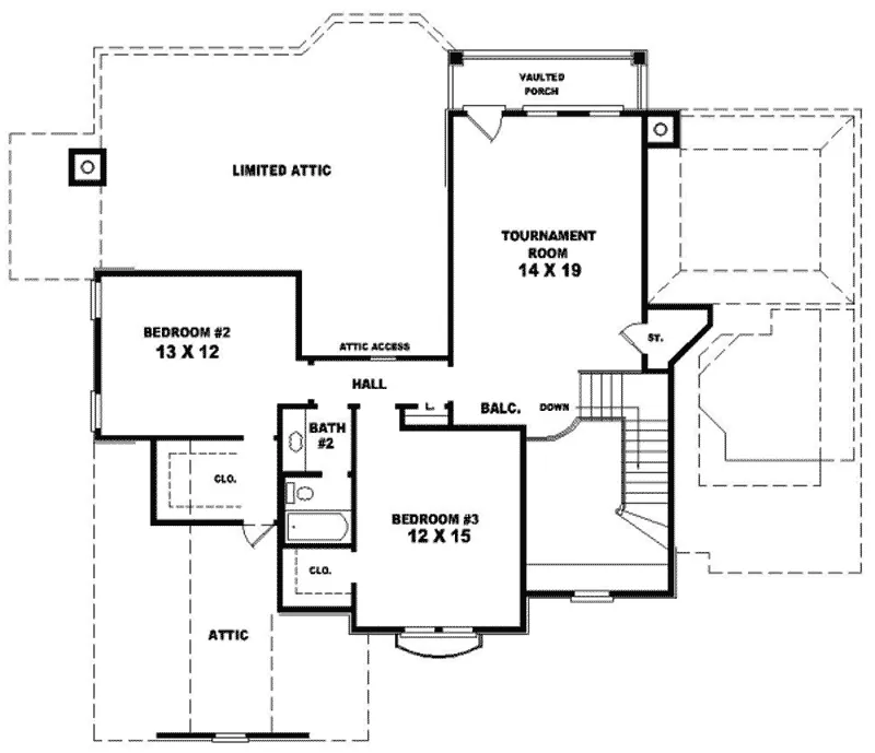 European House Plan Second Floor - Warwick Ferry Luxury Home 087D-0666 - Shop House Plans and More