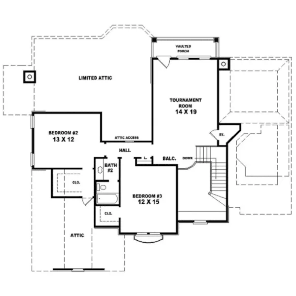 Luxury House Plan Second Floor - Warwick Ferry Luxury Home 087D-0666 - Shop House Plans and More