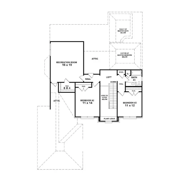 European House Plan Second Floor - Wesbriar Point Traditional Home 087D-0670 - Shop House Plans and More