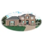 European House Plan Front of Home - Wesbriar Point Traditional Home 087D-0670 - Shop House Plans and More