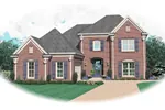 European House Plan Front of Home - Alexa Traditional Home 087D-0676 - Search House Plans and More
