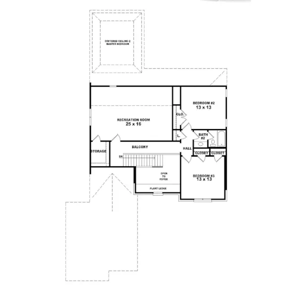 Luxury House Plan Second Floor - Lavalette Traditional Home 087D-0677 - Shop House Plans and More