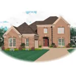 Luxury House Plan Front of Home - Lavalette Traditional Home 087D-0677 - Shop House Plans and More